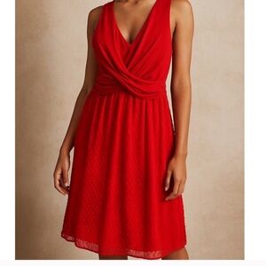 NWT Anthropologie Amadi Mia Red Dress Size L